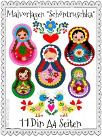 ♥MALvorlagen♥ DIN A4 MATRUSCHKA Zwergenschoen RUSSIAN DOLL ♥MALvorlagen♥ DIN A4 MATRUSCHKA Zwergenschoen RUSSIAN DOLL