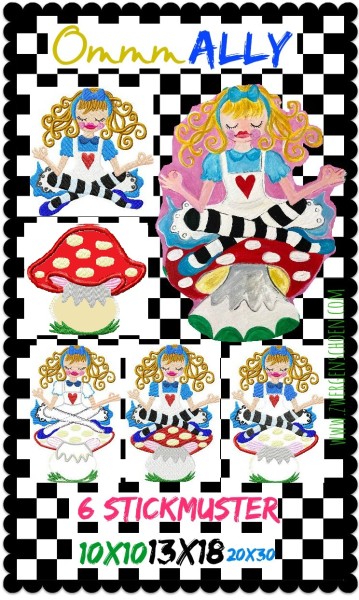 ♥OMMM Ally♥ Stickmuster WUNDERLAND 10x10 13x18cm