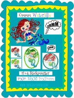 ♥OMMM WATERlilly♥ Stickmuster EINZELMOTIV Nixe MERMAID 10x10 13x18 20x20cm ♥OMMM WATERlilly♥ Stickmuster EINZELMOTIV Nixe MERMAID 10x10 13x18 20x20cm