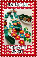 ♥MISS DAISY 3-D♥ Stickmuster BLUMEN 10x10cm ♥MISS DAISY 3-D♥ Stickmuster BLUMEN 10x10cm