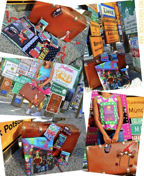 ♥MILLI on TOUR♥ Stickdatei URLAUB Reise FERIEN Travel HOLIDAY ink. SCHRIFTEN 10x10 13x18cm