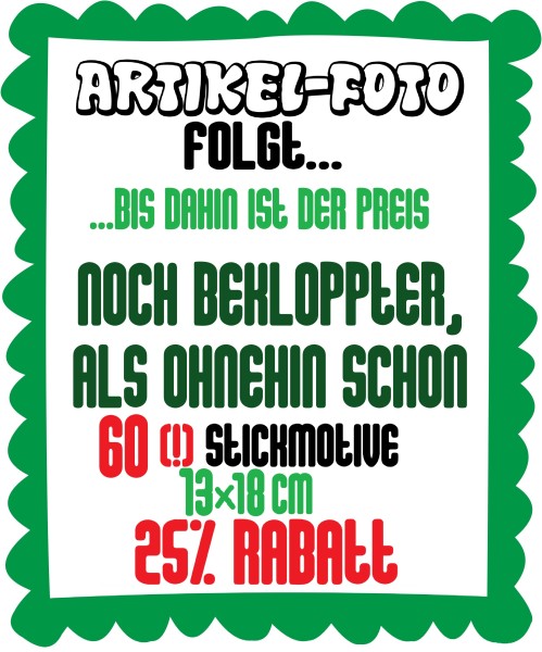 ♥CAMPERschön♥ Stickmuster MEGA-PAKET Embroidery 13x18cm