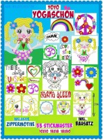 ♥YOYO YOGASCHÖN♥ reLOADED sweet MEDITATION Stickmuster 10x10 13x18 18x30cm ♥YOYO YOGASCHÖN♥ reLOADED sweet MEDITATION Stickmuster 10x10 13x18 18x30cm