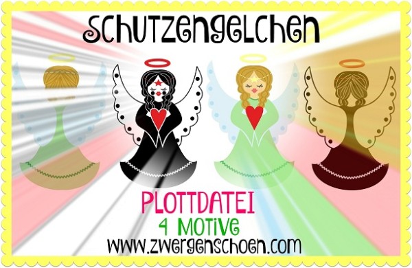 ♥SCHUTZENGELCHEN♥ Plottdatei ENGEL Dfx, JPG, SVG