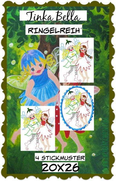 ♥RINGELREIH'♥ Stickmuster ELFENTANZ 20x26cm