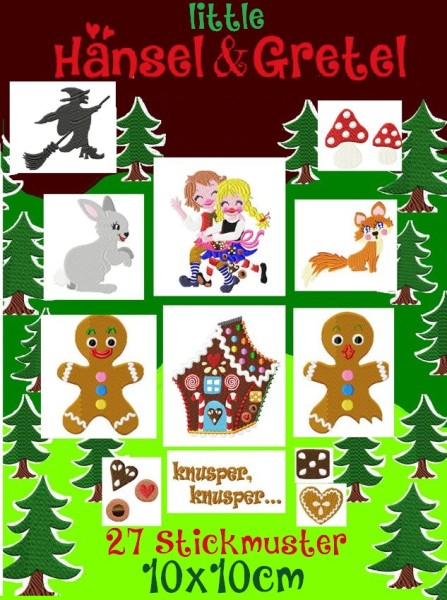 ♥little HaeNSEL und GRETEL♥ Stickmuster 10x10cm