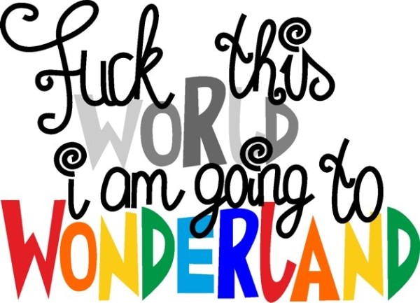 ♥WONDERLAND♥ PLOTTERmotiv BUNT+EINFARBIG 1€-SPARbie