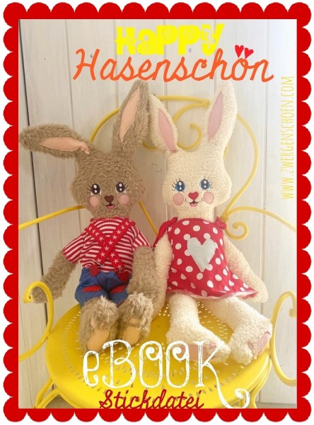 ♥HAPPY HASENSCHÖN♥ eBOOK STICKDATEI Hase BUNNY reloaded 2021