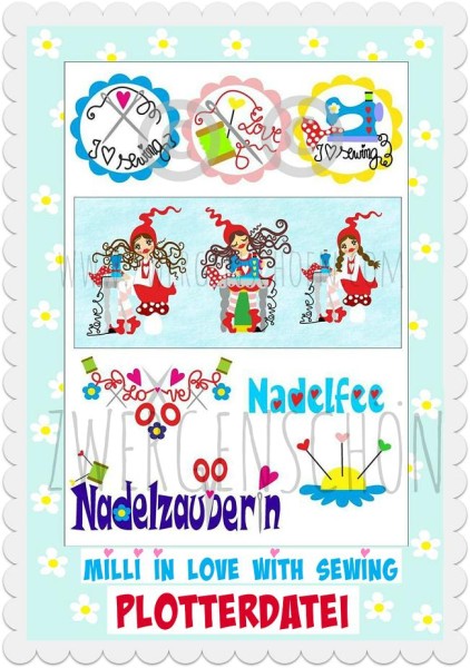 ♥MILLI in LOVE with SEWING♥ Plotterdatei 10Motive